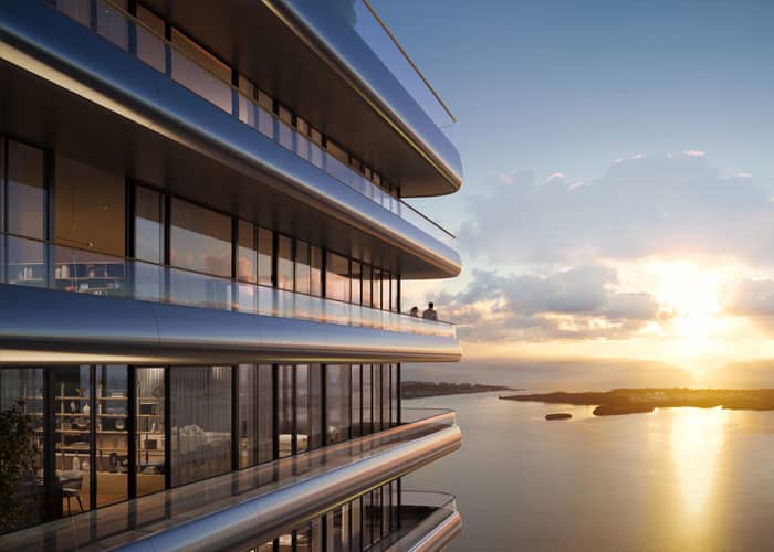 Luxury Redefined at the Entrance: Discover the Elegant Lobby of Mercedes-Benz Places Miami with Exclusive Design and Interior Gardens