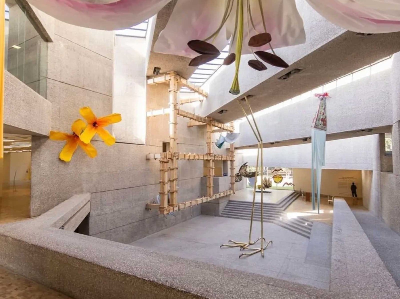 Arquitectura moderna del Museo Tamayo en la Ciudad de México