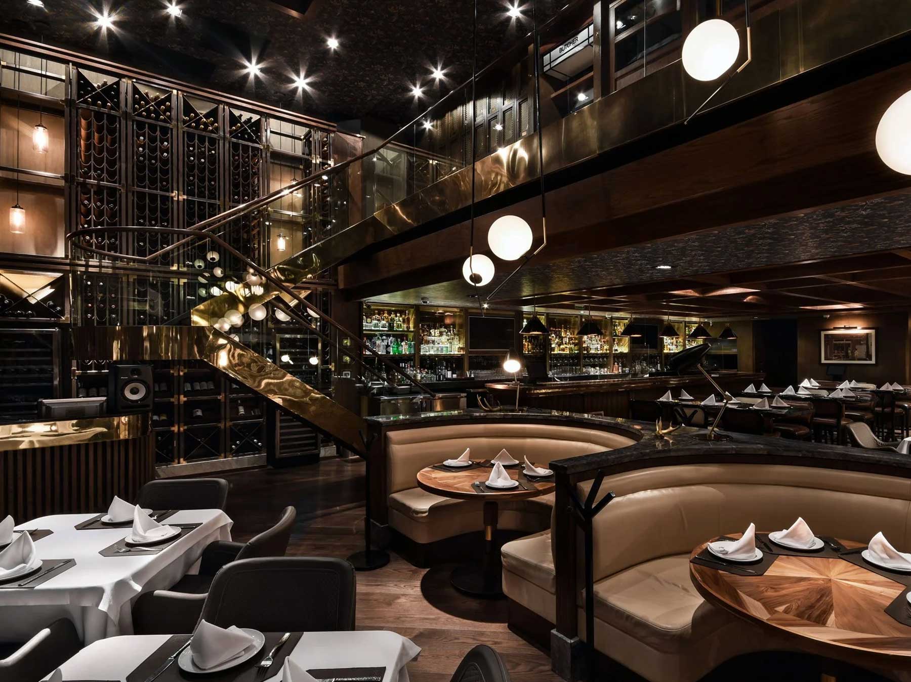 Salón principal de Cuerno Masaryk, steakhouse en Polanco
