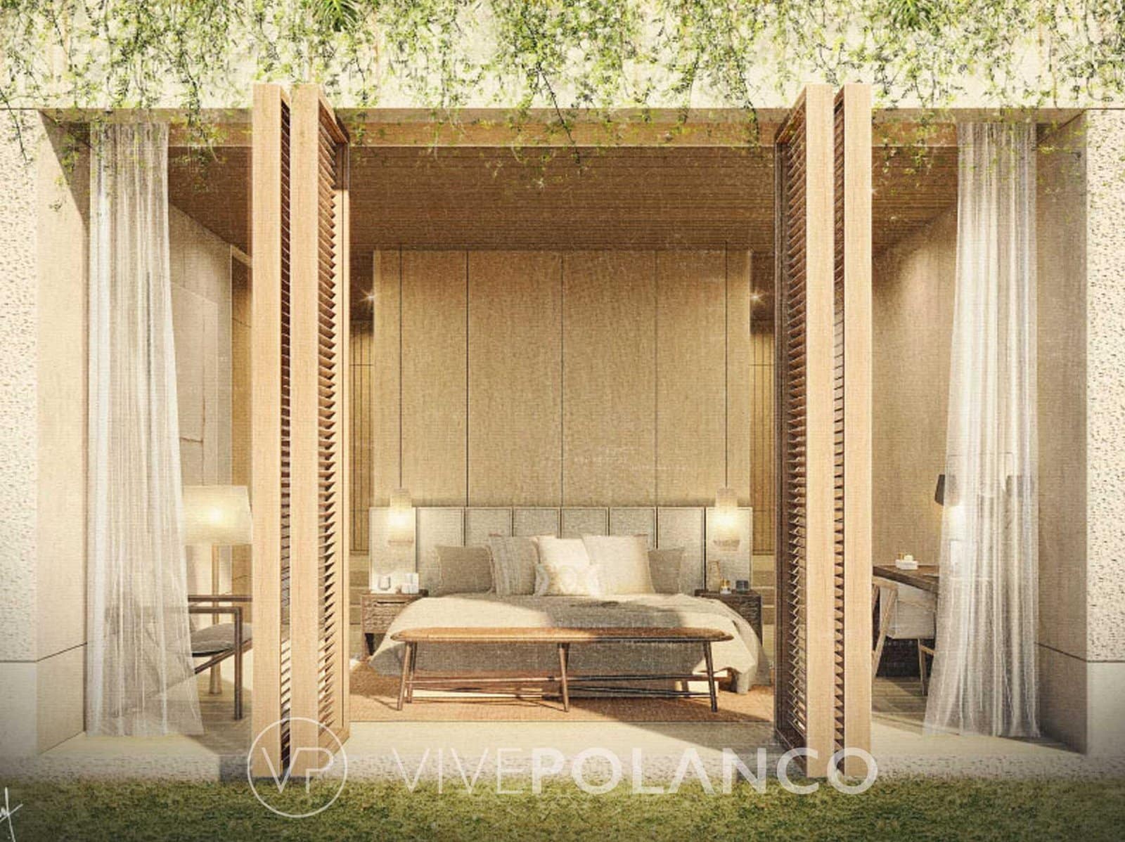 Residencia con pabellón abierto al jardín en Los Cabos