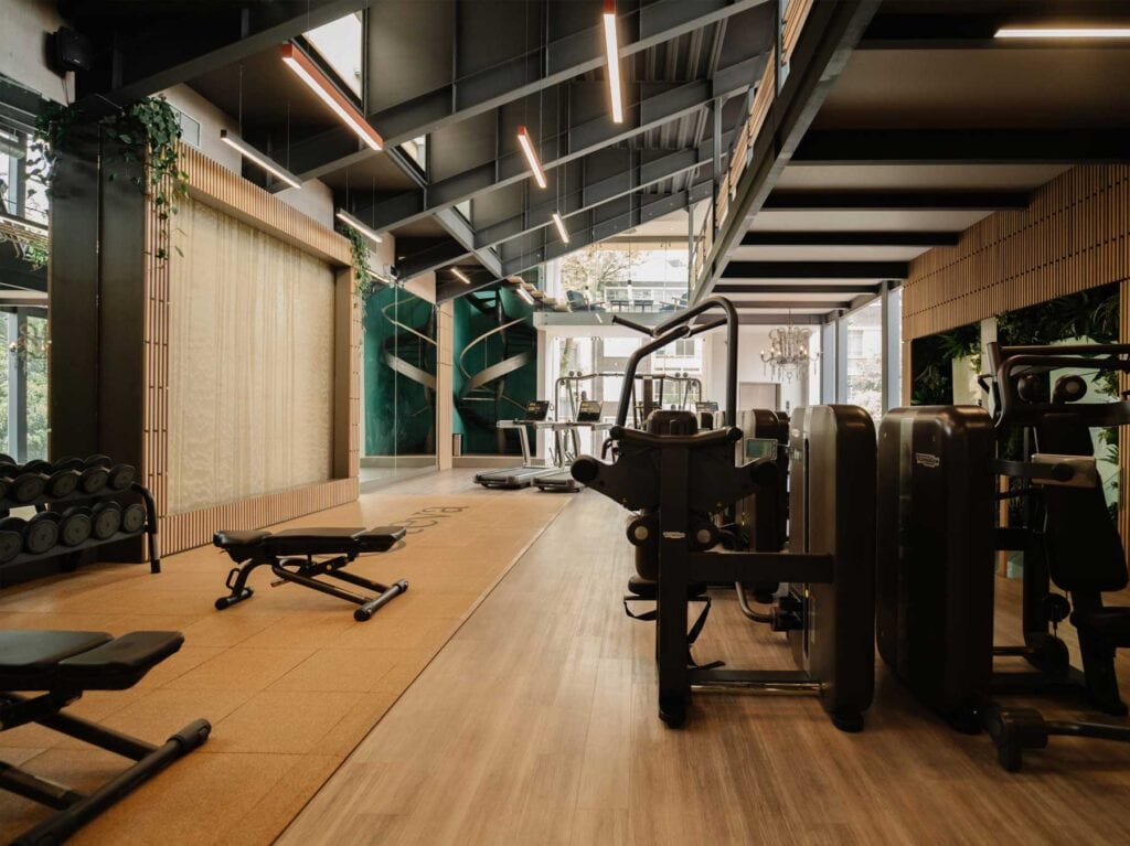 Área de recuperación y clases boutique en Teva Wellness Polanco, Polanquito CDMX