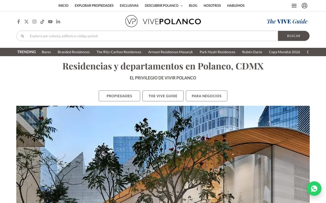 Portada de VIVE Polanco