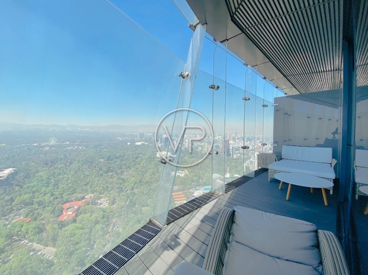 Terraza con vista al Bosque de Chapultepec, Residencia 4907, The Ritz-Carlton Residences, Mexico City