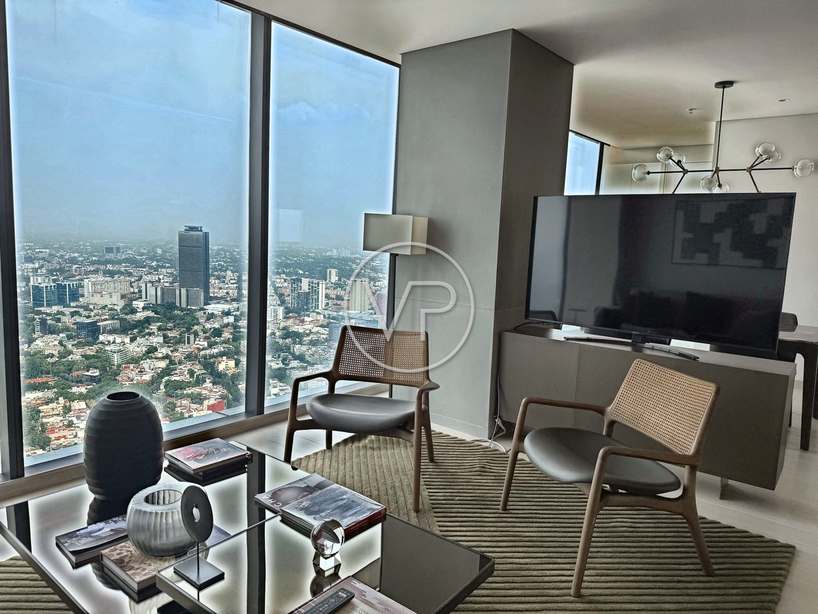 Sala, Residencia 5404 en renta, The Ritz-Carlton Residences, Mexico City