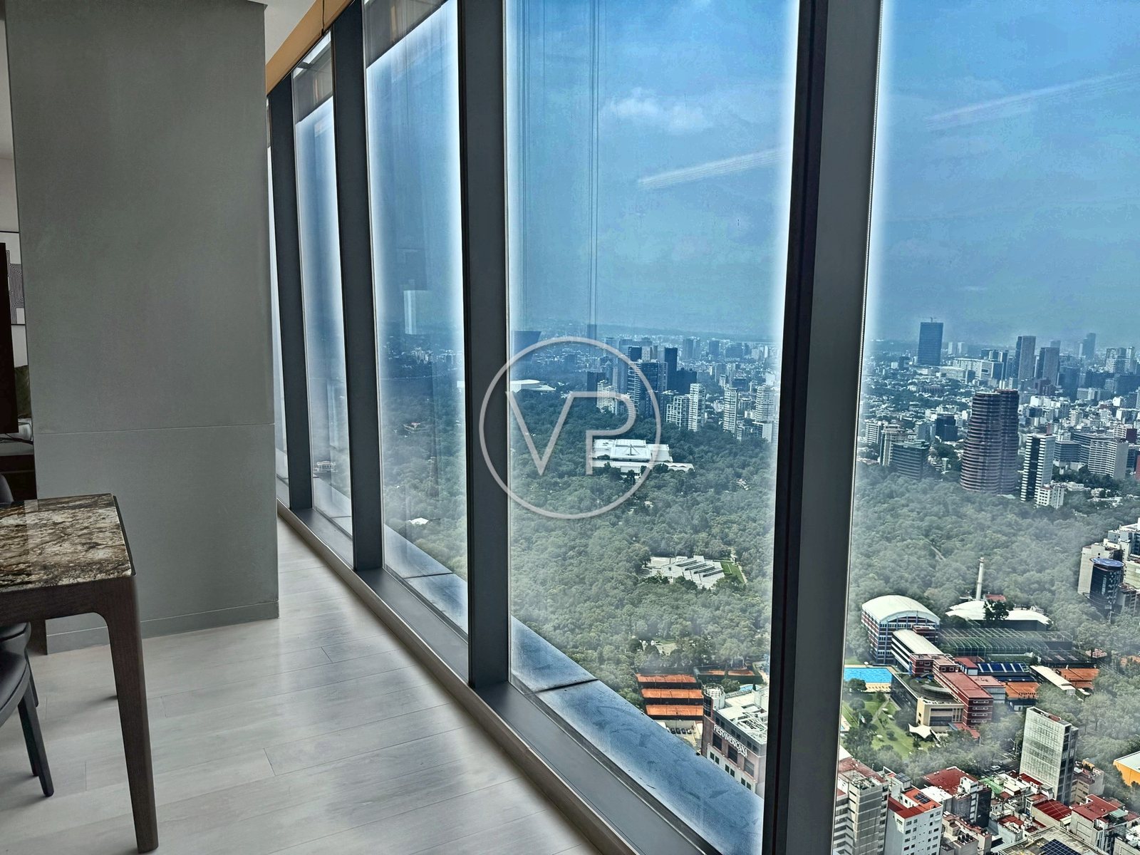 Vista desde el nivel 54, Residencia 5404 en renta, The Ritz-Carlton Residences, Mexico City
